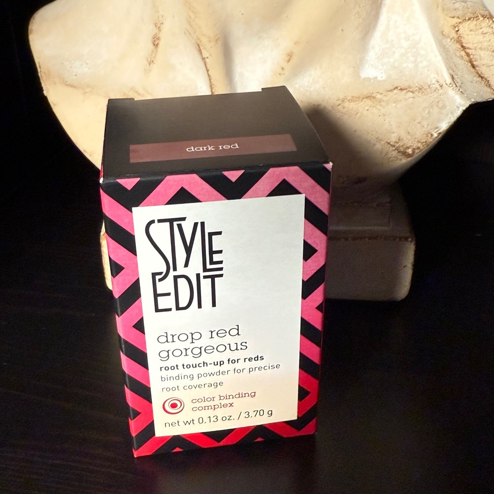 Style Edit Drop Red Gorgeous Root Touch-Up Binding Powder Dark‎ Red 0.13 oz
